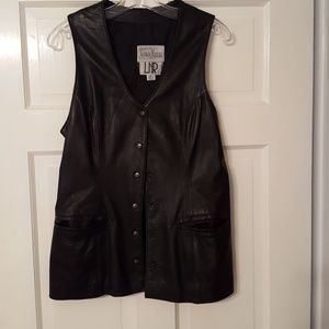 Ladies leather jacket/vest